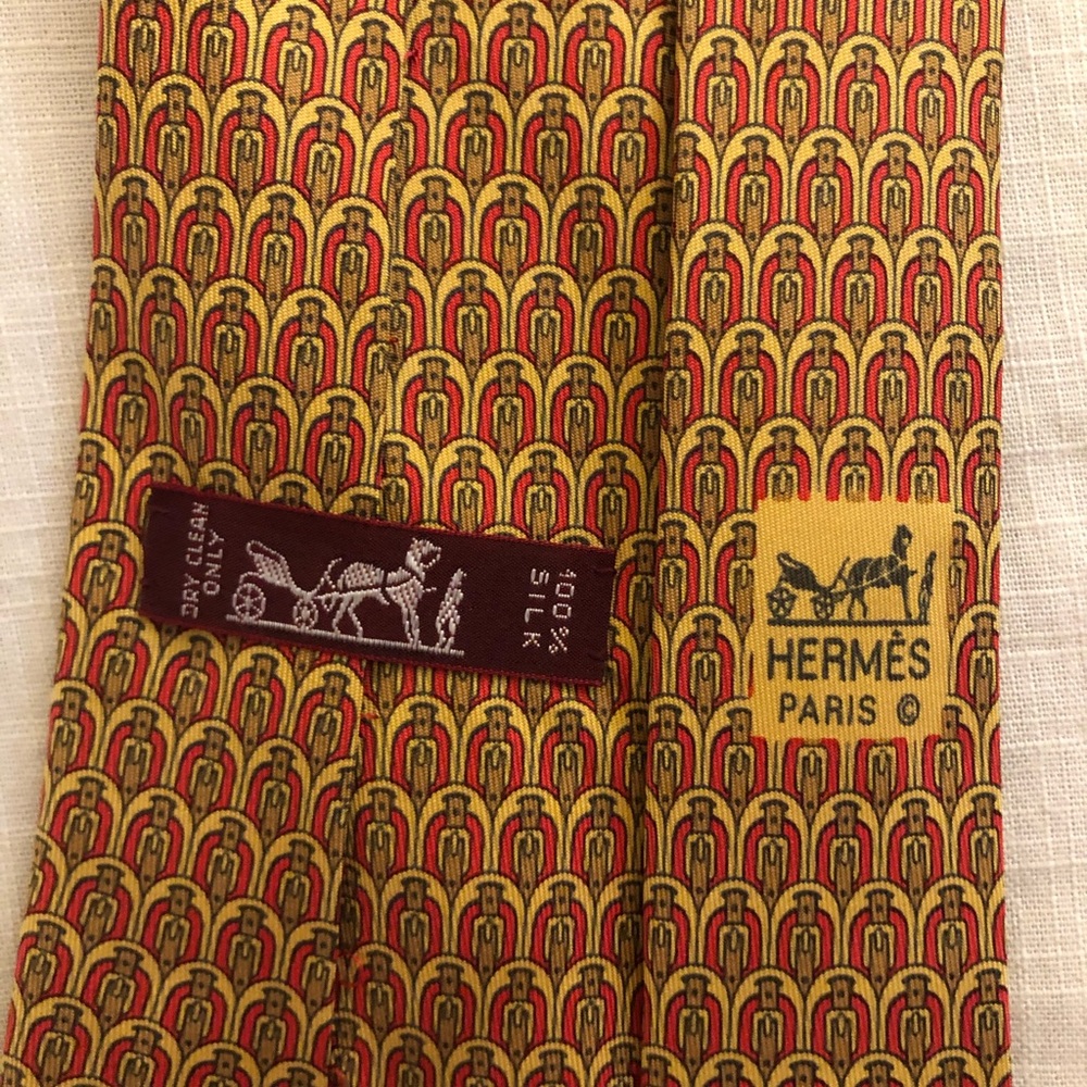 Hermès silk tie